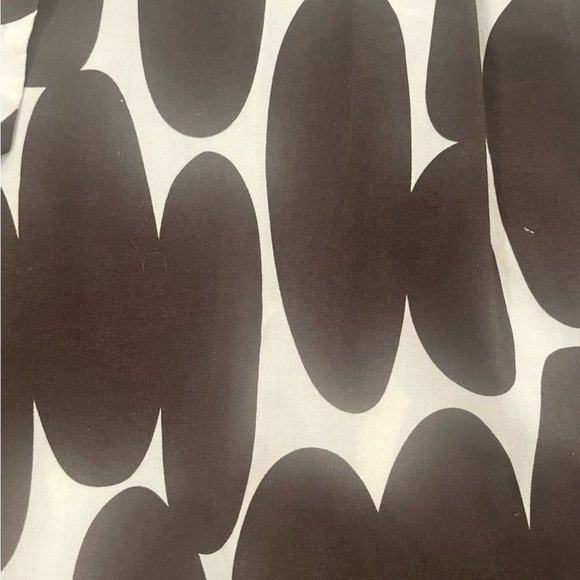 Ann Taylor Loft Skirt Size 6P Brown White Abstract Side Zip Up Pockets Cotton - Picture 2 of 8